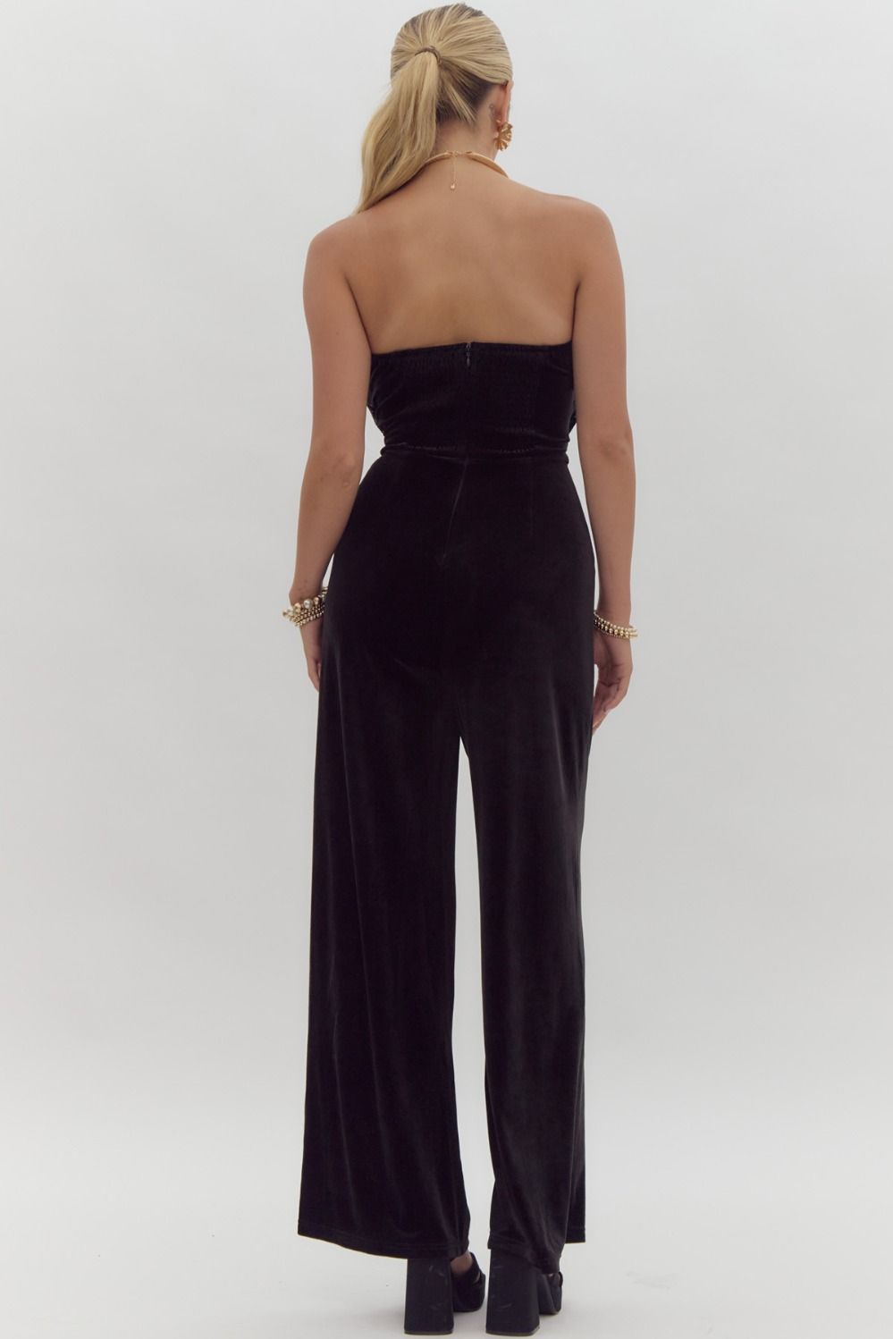 Velvet Sequin Jumpsuit