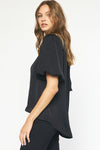 V-Neck Short Sleeve Top