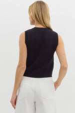 Sleeveless Knit Sweater