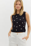 Sleeveless Knit Sweater