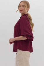 Ruffled Neckline Top