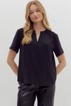 V-Neck Short Sleeve Top