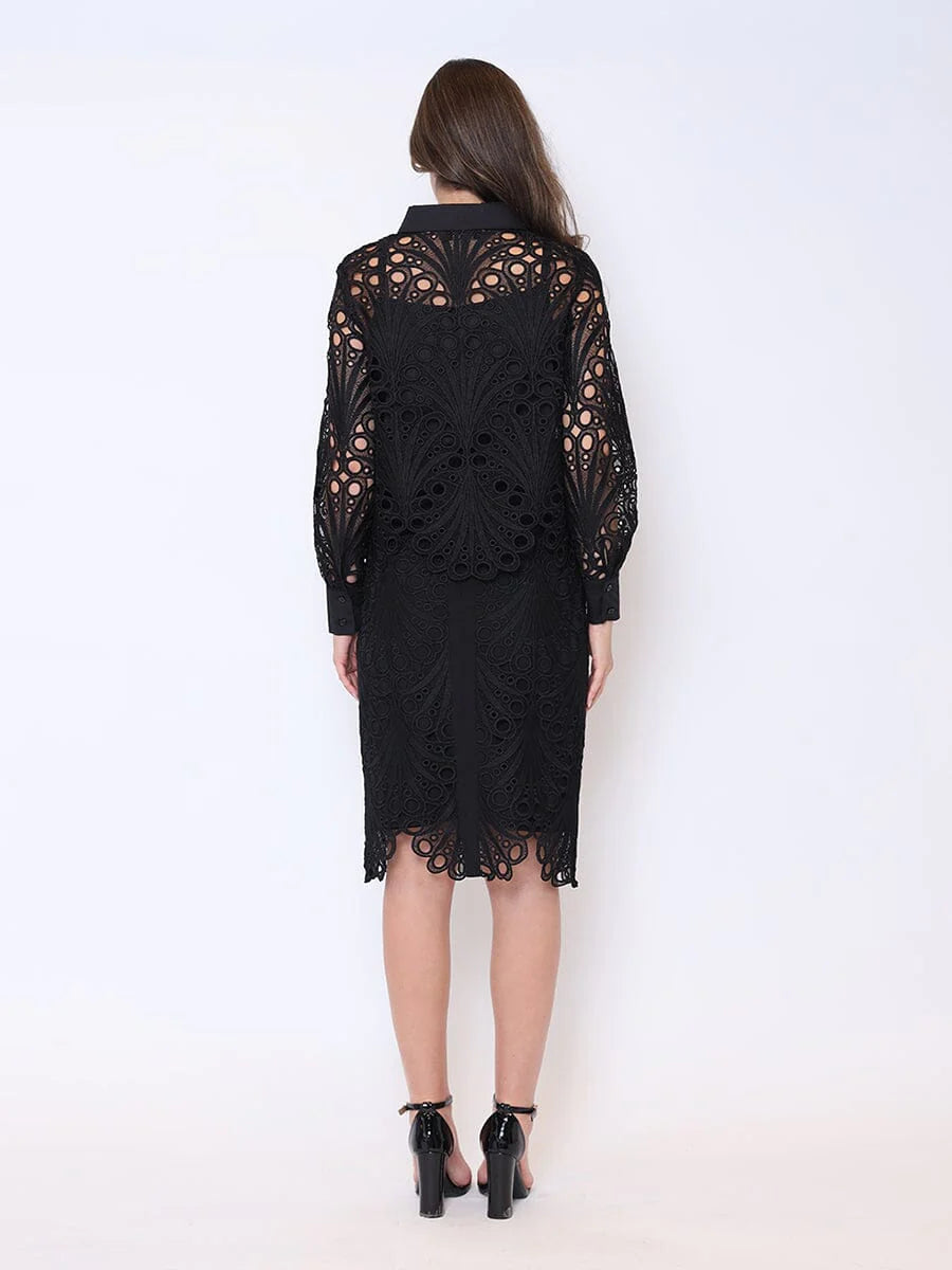 Gracia Eyelet Lace Embroidered Blouse