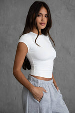 Elevated Basic Slim Fit Short Sleeve Top