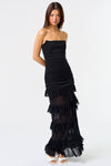 Ruffle Maxi Corset Maxi Dress