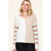 Multi Color Stripe & Color Blocked Sweater