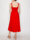 Corset Lace Up Sweetheart Midi Dress