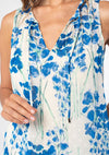 Floral Sheer Tie Front Tank Top