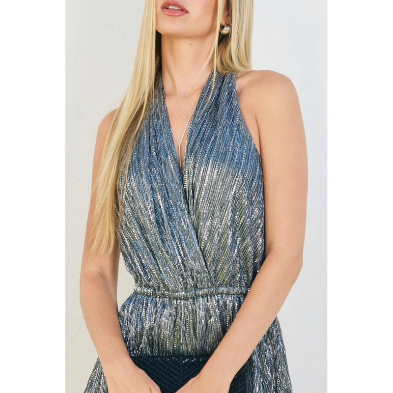 Shooting Stars Halter Neck Rompe