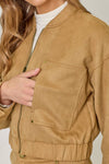 Suede Bomber Jacket