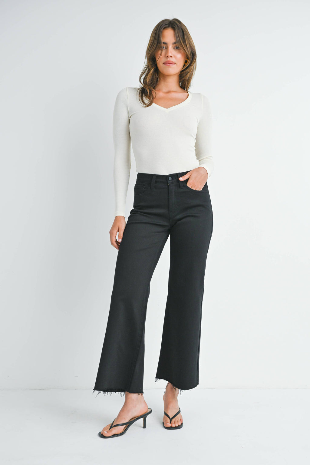 Just USA Longer Length Wide Leg Jeans