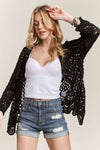 Long Sleeve Crochet Cardigan