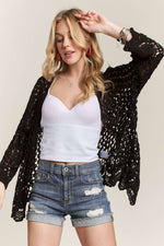 Long Sleeve Crochet Cardigan