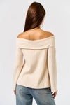 Off-Shoulder Long Sleeve Sweater