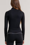 Long Sleeve Piping Detail Active Wear Jacket