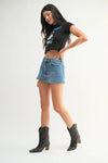 Just USA Denim Mini Skort