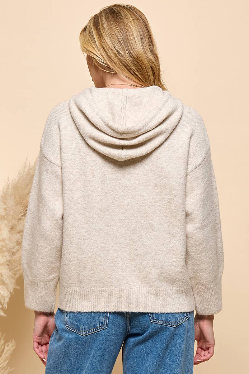 Star Stitched Hoodie Sweater