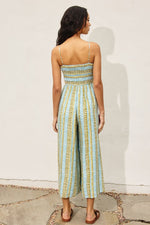 Morning Pages Smocked Sweetheart Jumpsuit