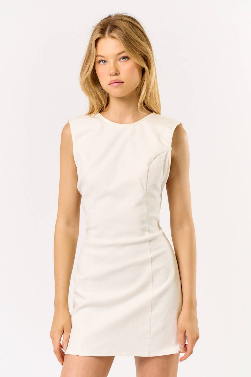 Open Back Shift Mini Dress