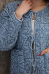 Daisy Floral Quilted Bow Tie Jacket