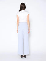 Floral Lace Front Mock Cap Sleeve Top