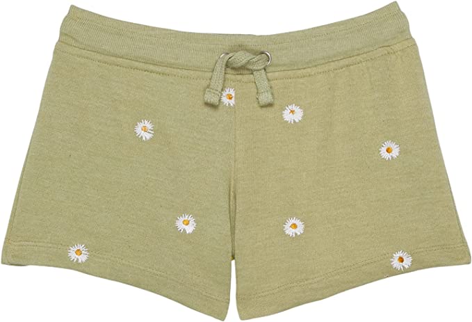 Vintage Havana- Embroidered Sunflower Shorts- Girls