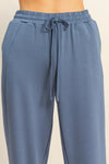 High Waist Wide Leg Drawstring Sweatpants
