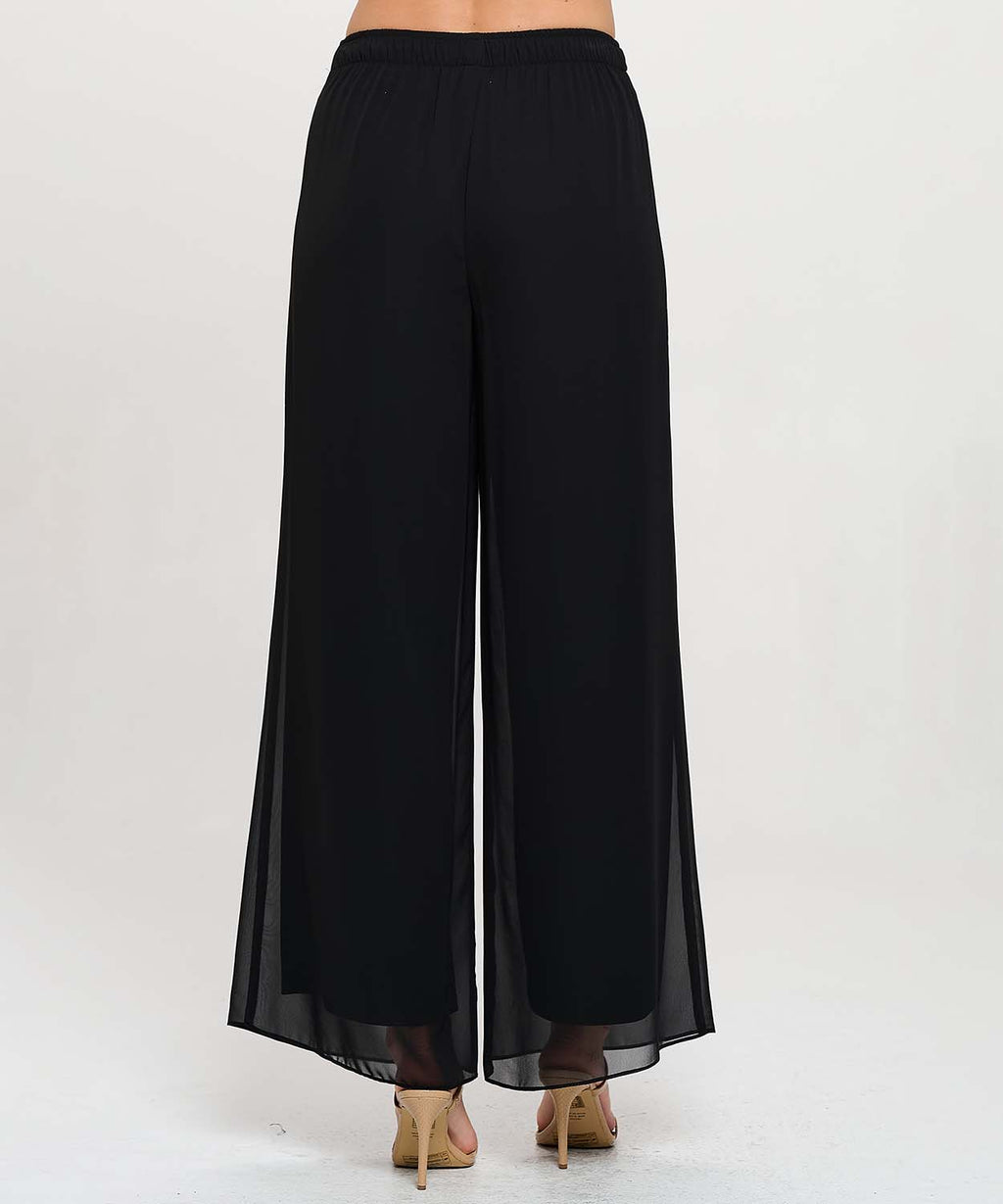 Last Tango Chiffon Pull on Wide Leg Pant