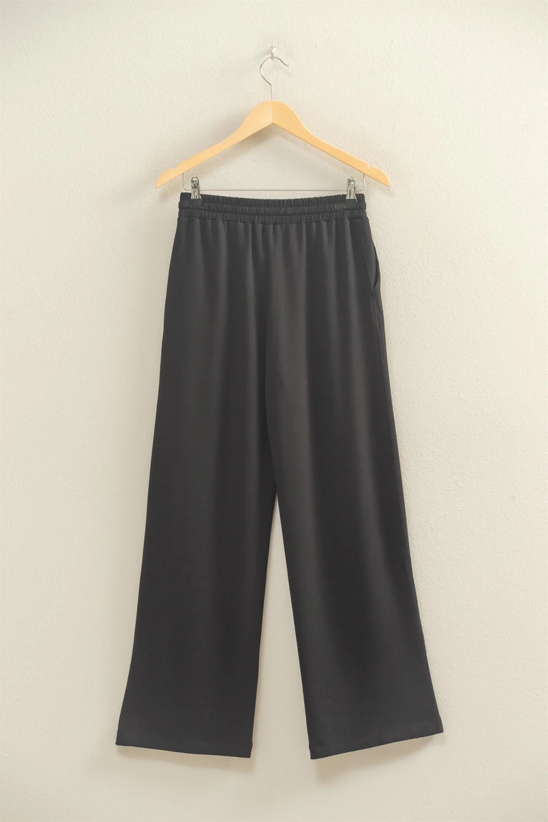 High Waist Wide Leg Drawstring Sweatpants
