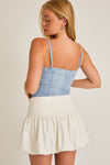 Denim Bustier Bodysuit