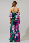 Ellerton Tropics Enamored Off the Shoulder Ruffle Dress