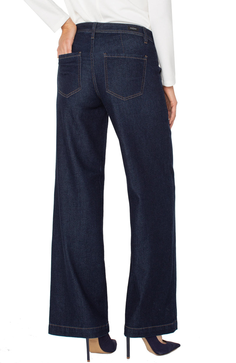 Liverpool Wide Leg w/ Seam Jeans