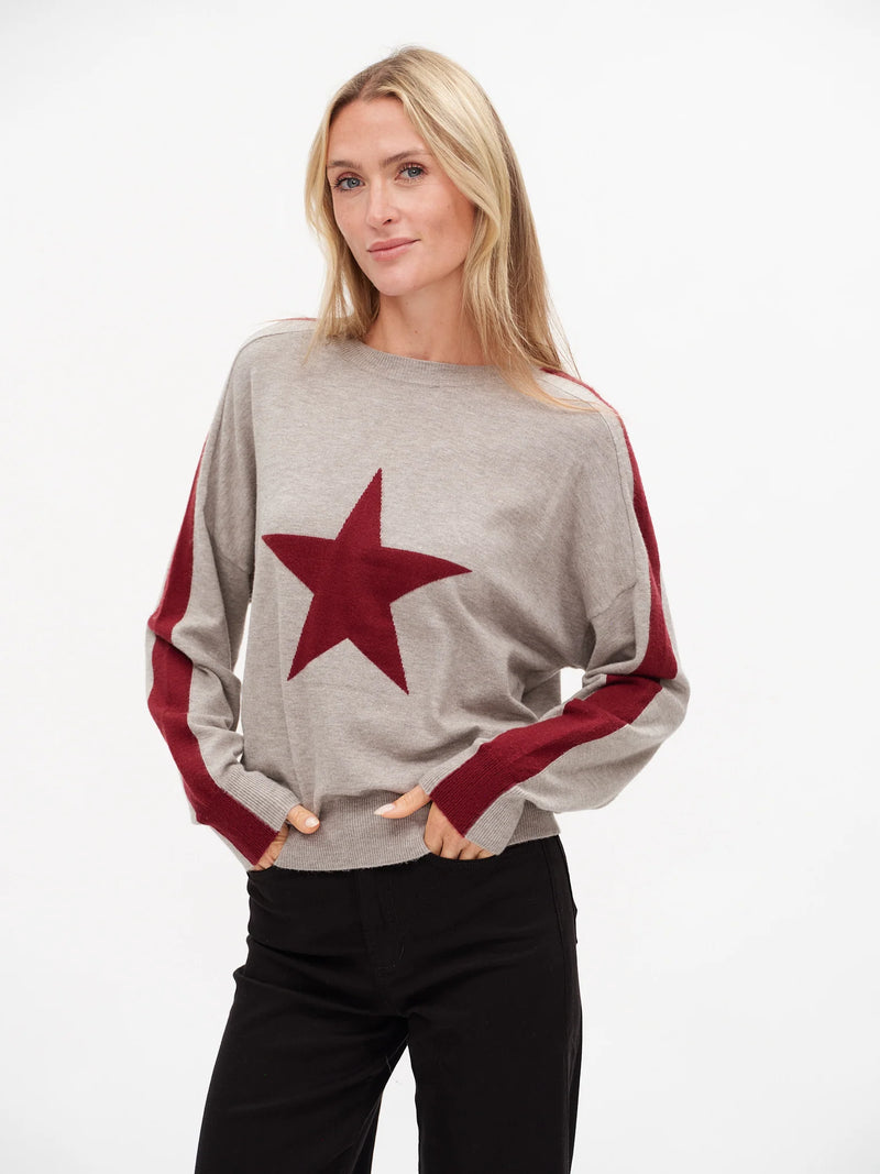 Morgan Graphic Star Crew Neck