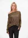 The Anywhere Lurex Off the Shoulder Top