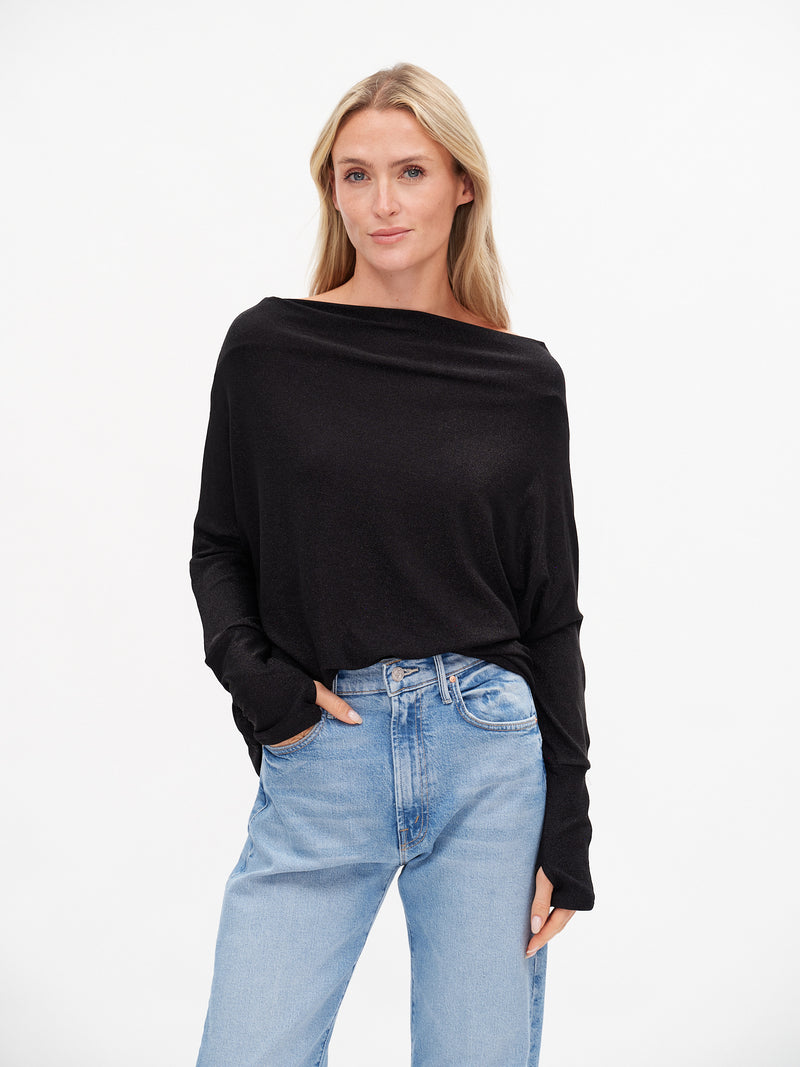 The Anywhere Lurex Off the Shoulder Top