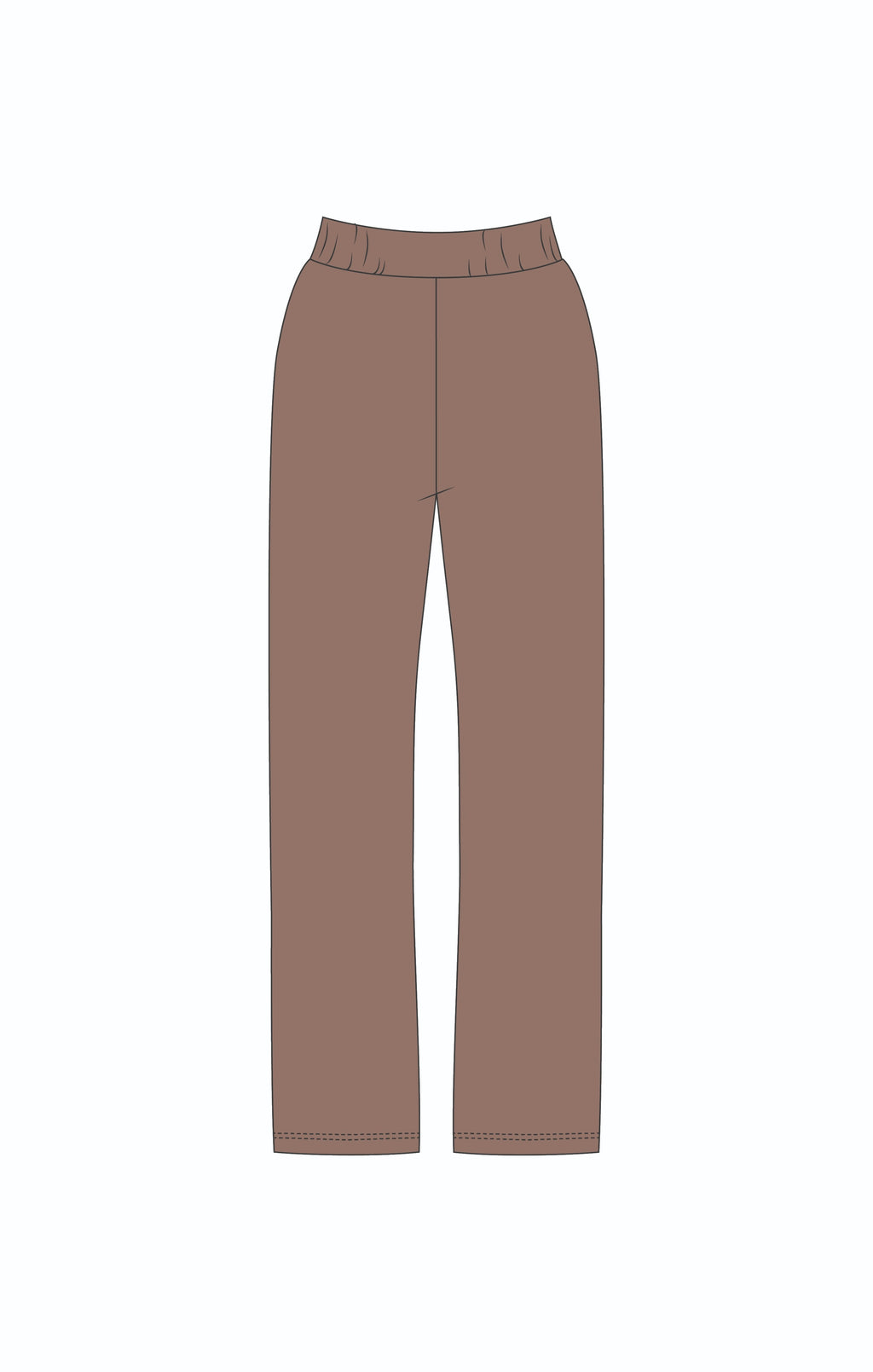 Comfortable brown sweatpants with a relaxed fit featuring the phrase "YOUR FEELINGS ARE SAFE HERE," perfect for Long Island boutique fashion.