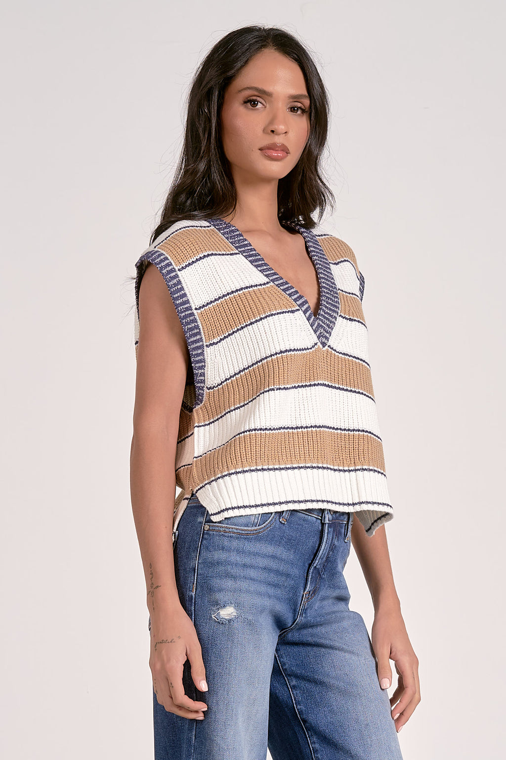 Elan Deep V Sweater Vest