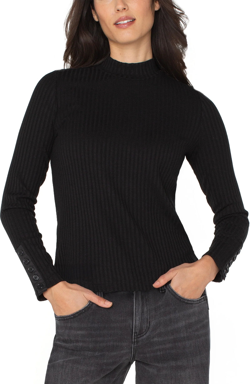 Mock Neck Knit Top
