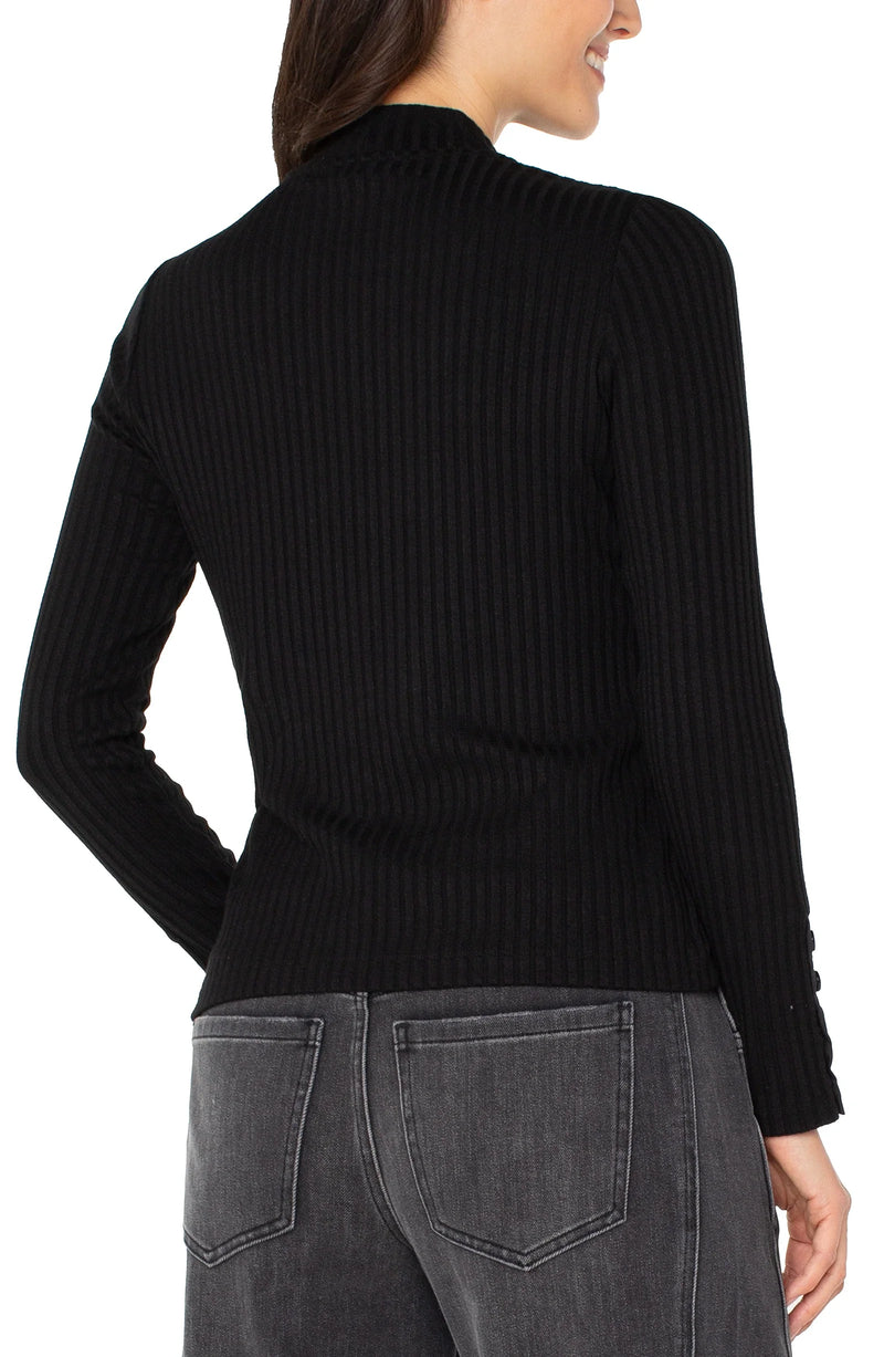 Mock Neck Knit Top