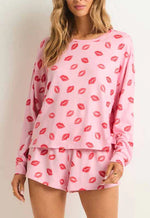 Pucker Up Kisses Long Sleeve Top