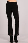 Straight Fit Pants  - Black