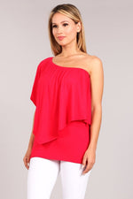 Women's Layered Top - Red