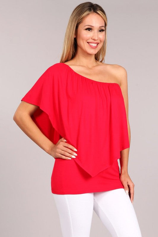 Women's Layered Top - Red