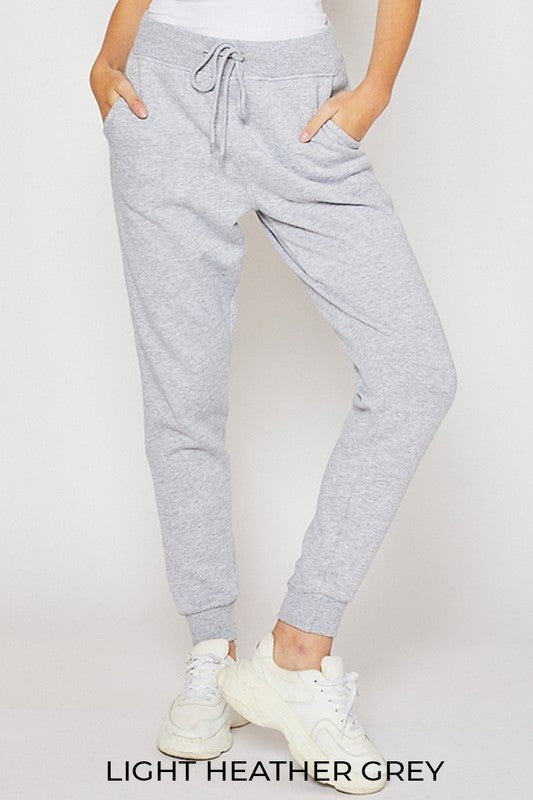 Oversized Relaxed Fit Jogger - Lt Heather Grey