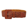 Wide Classic Woven Leather Belt