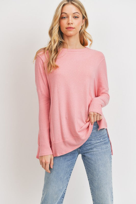 Round Neck Side Open Top