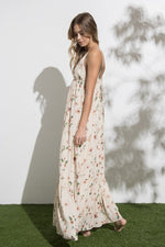 Floral Plunge Maxi Dress
