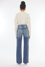 Kan Can Ultra High Rise Distressed 90's Flare Jeans