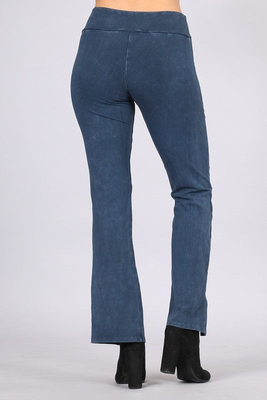 Straight Fit Pants  - Charcoal Navy