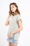 Roll Up Sleeve Comfy Top